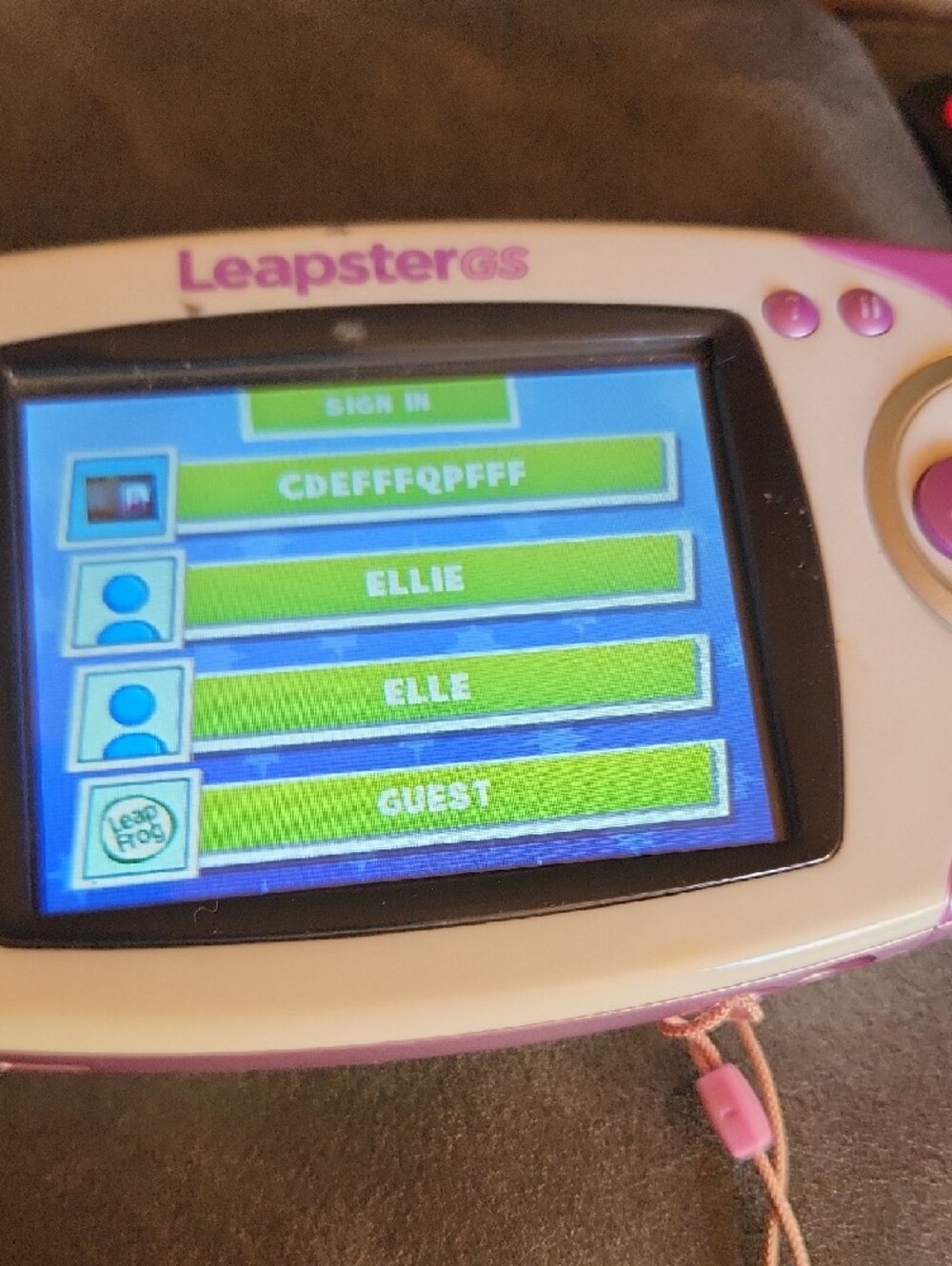 LeapFrog Leapster GS Handheld Learning Game Console - Pink & White With Tangled - Picture 6 of 9